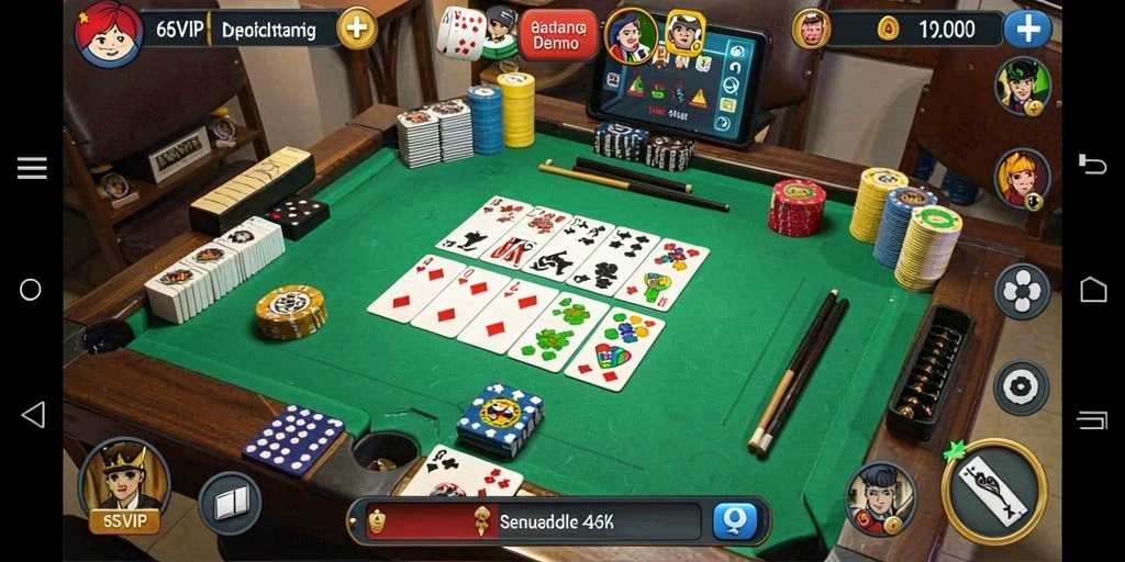 Screenshot gameplay 6SVIP menampilkan aksi seru permainan Domino.