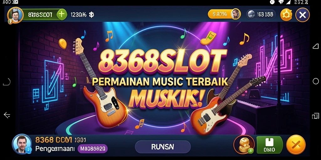 Gameplay menarik 8368SLOT dengan berbagai lagu musik.