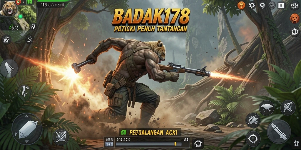 Tampilan gameplay BADAK178 dengan aksi yang mendebarkan.