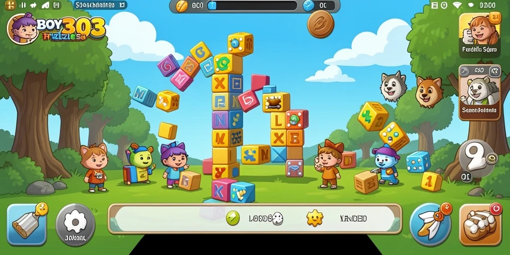Gameplay seru BOY303 menampilkan berbagai puzzle yang menantang.