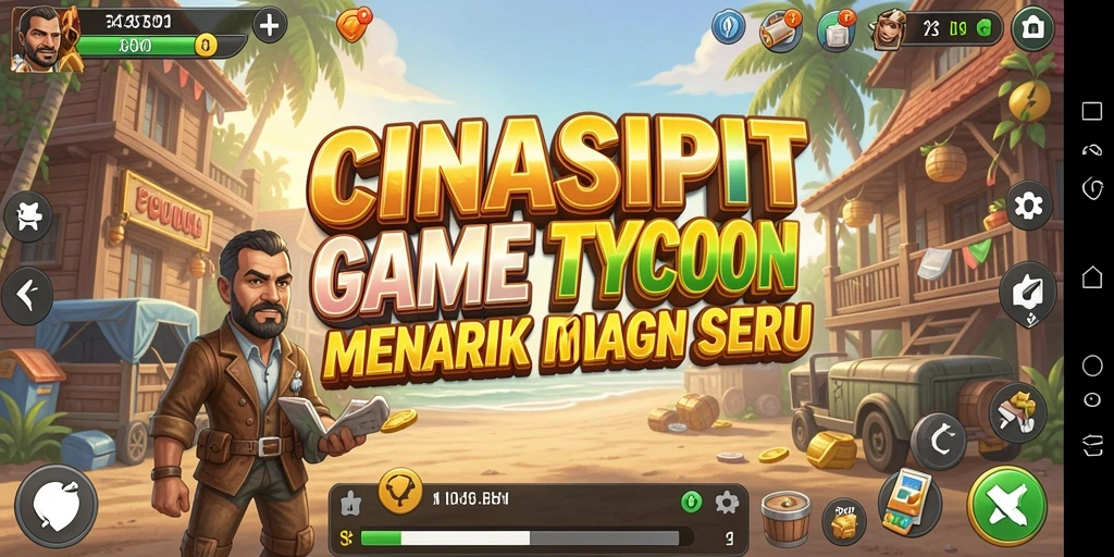 Tangkapan layar CINASIPIT menampilkan pengalaman gameplay Tycoon yang seru.