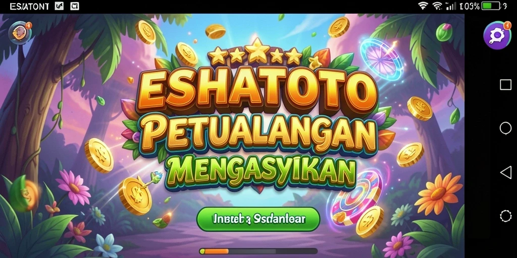 Tampilan gameplay ESHATOTO yang seru dan penuh warna.
