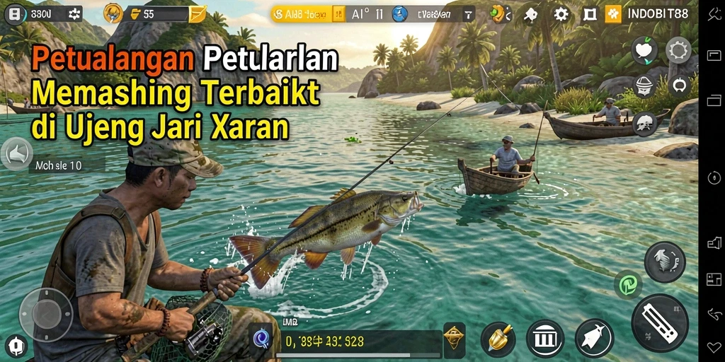 Tangkapan ikan yang luar biasa di INDOBIT88, menunjukkan keseruan gameplay Fishing.