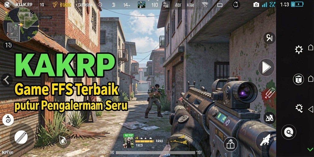 Tangkapan layar gameplay KAKRP dengan aksi tembak-menembak yang intens dan grafik menakjubkan.