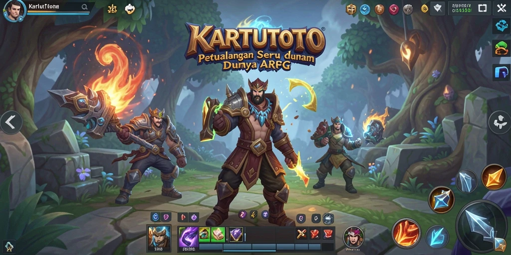 Tampilan gameplay KARTUTOTO yang menakjubkan dalam petualangan ARPG.