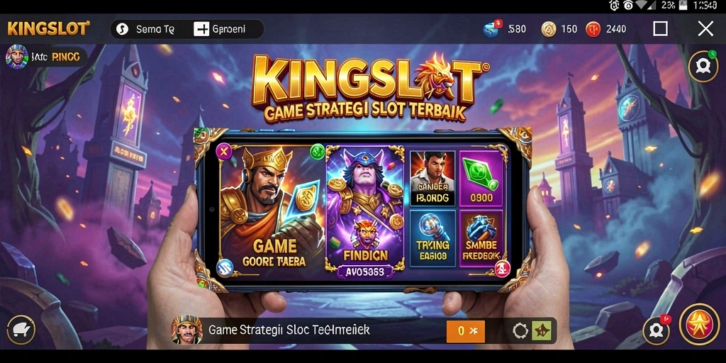 Tangkapan layar gameplay <strong>KINGSLOT</strong> yang menampilkan aksi mendebarkan dan strategi.