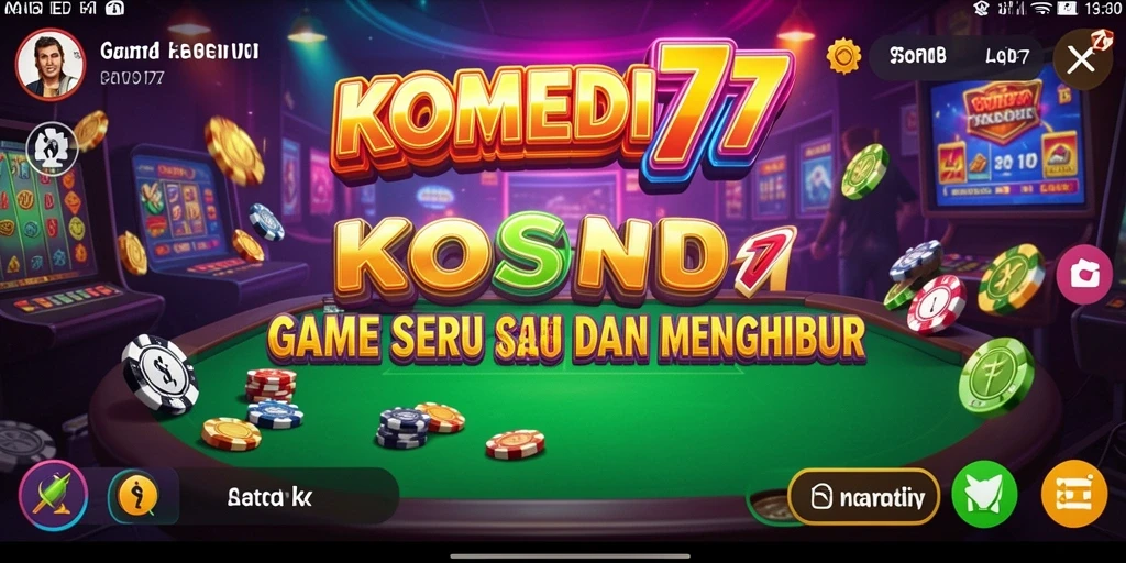 Screenshot gameplay KOMEDI77 menampilkan keseruan bermain di kasino virtual.