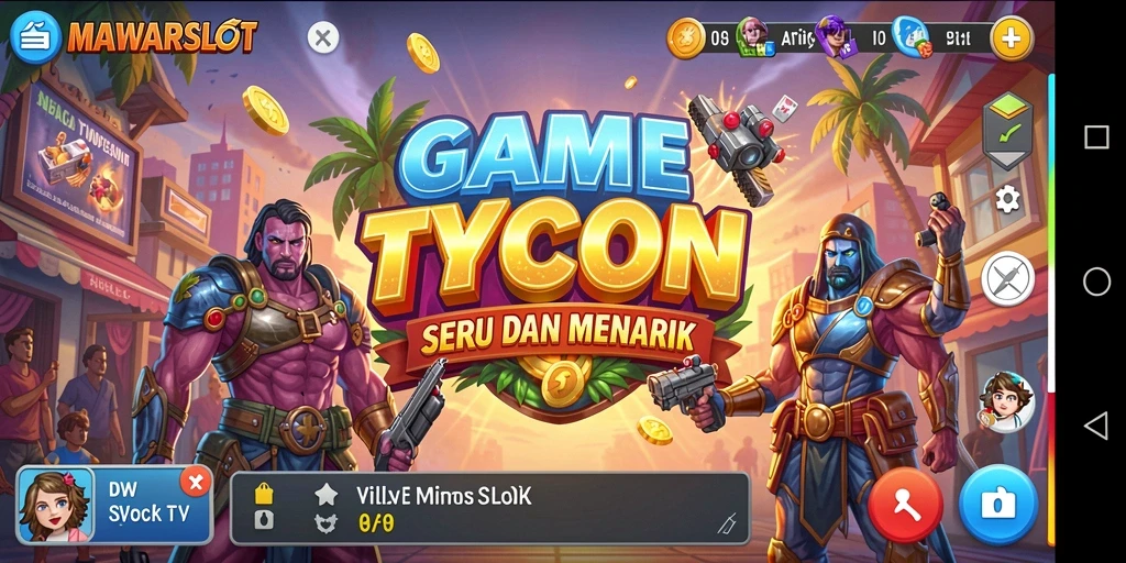 Tampilan gameplay menarik dari MAWARSLOT yang menggambarkan keseruan Tycoon.