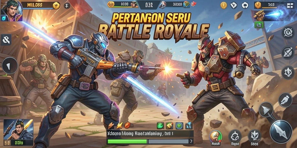 Screenshot gameplay <strong>MILO88</strong> yang menegangkan di medan perang.
