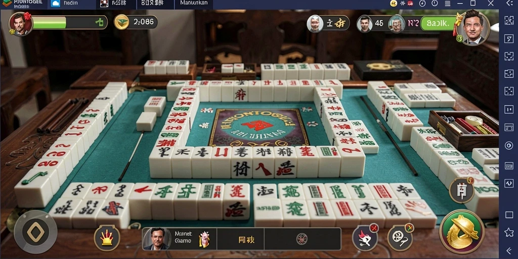 Tampilan gameplay PIONTOGEL dengan variasi ubin Mahjong yang menarik.
