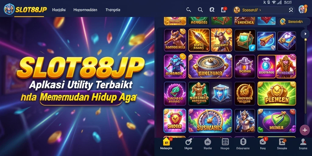 Tampilan antarmuka SLOT88JP yang modern dan menarik.