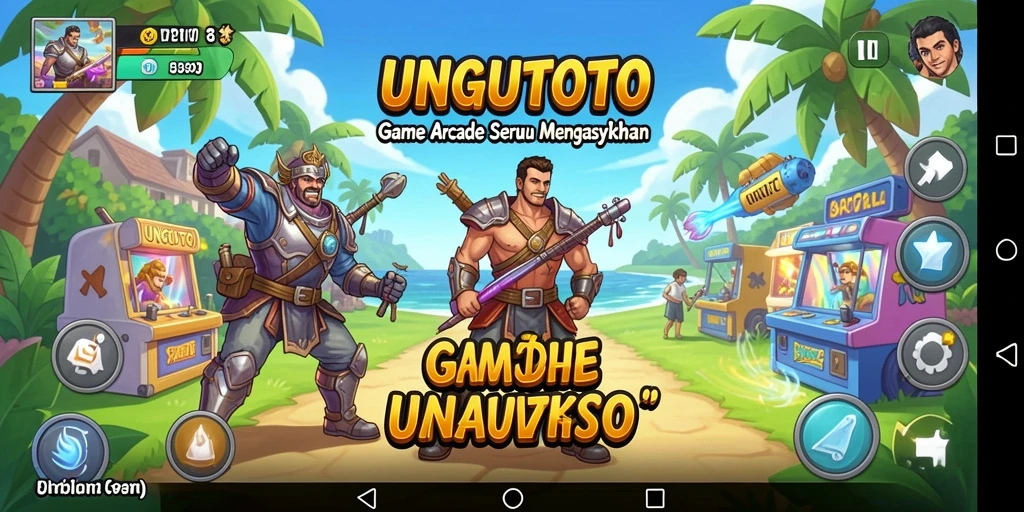 Screenshot gameplay seru dari game Arcade UNGUTOTO.