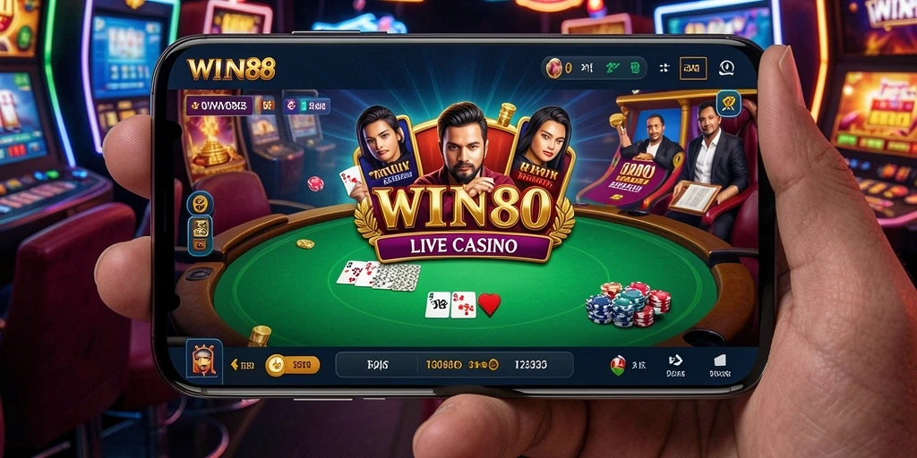 Tampilan gameplay Live Casino yang menarik dan interaktif di WIN88.